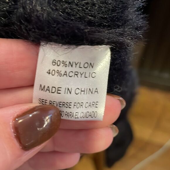 Sweet Lovely by Jen V Neck Fuzzy Sweater - Picture 6 of 6